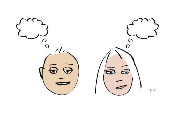 Indifferent couple