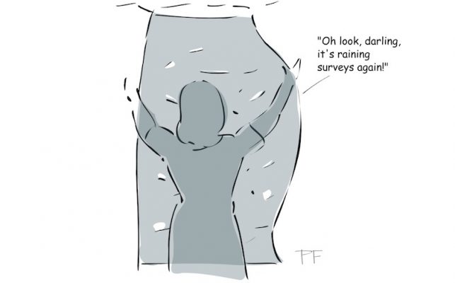 Raining surveys