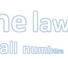 Law of small numbers illustration for blog