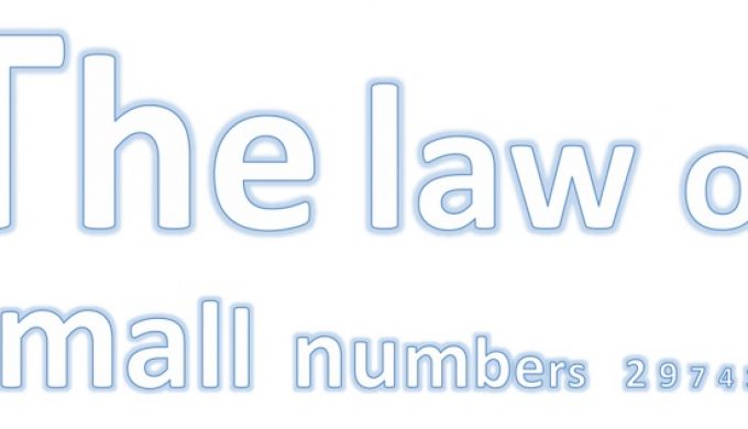 Law of small numbers illustration for blog