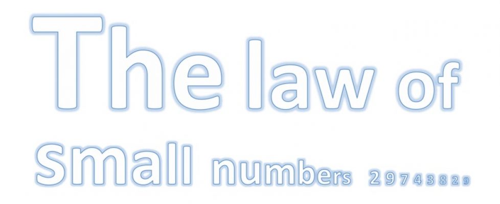 Law of small numbers illustration for blog