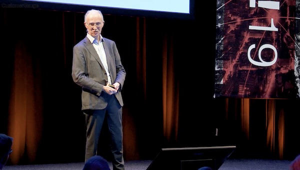 Maurice FitzGerald on stage in Amsterdam